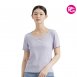 ST-1075-5A抗菌羅紋玻尿酸棉女T恤